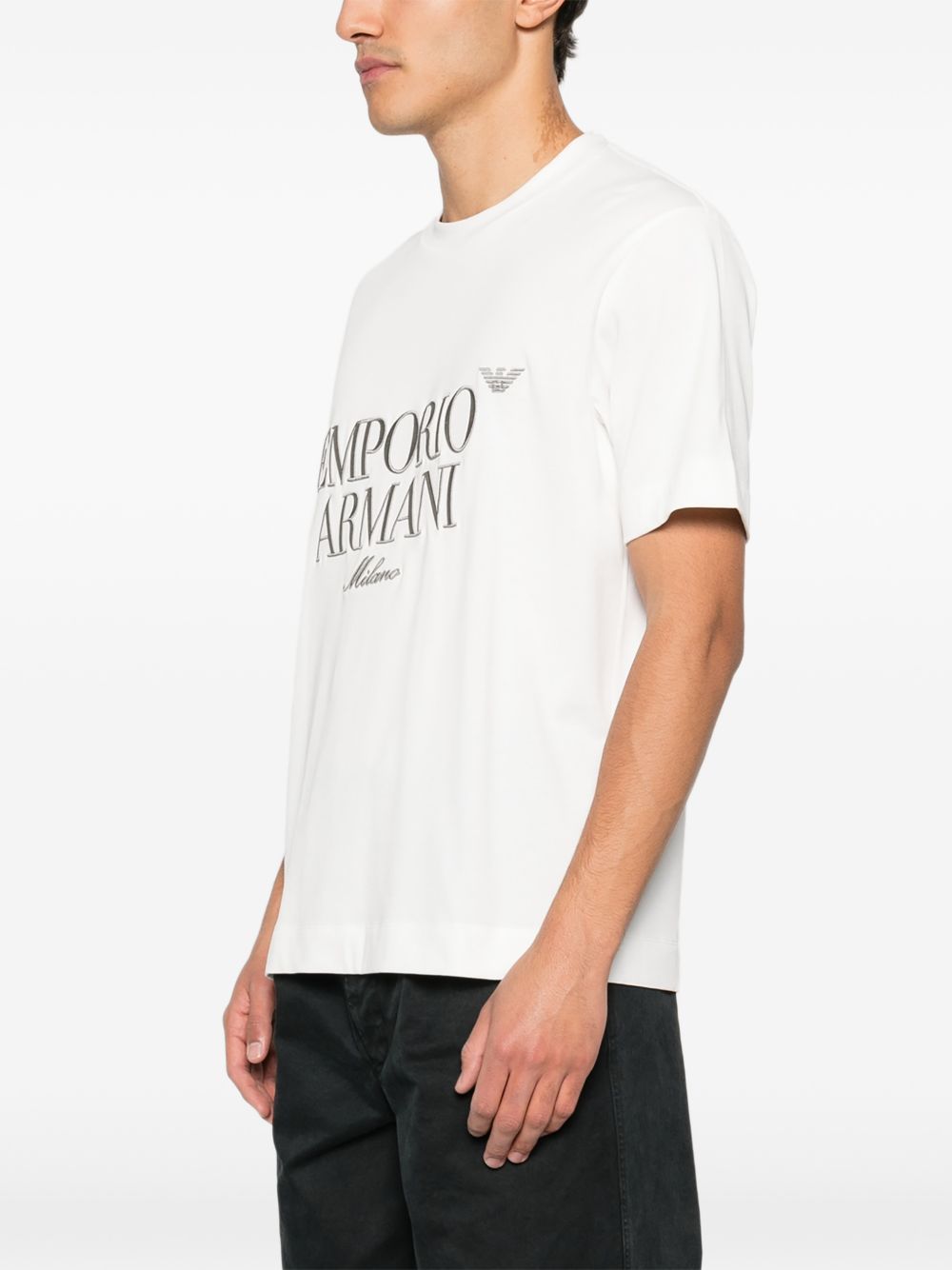 Emporio Armani T-shirts and Polos White EM005359AF13715U0003 (EMPORIO ARMANI / Tシャツ・カットソー ) | EMPORIO ARMANI (エンポリオ アルマーニ)(4)
