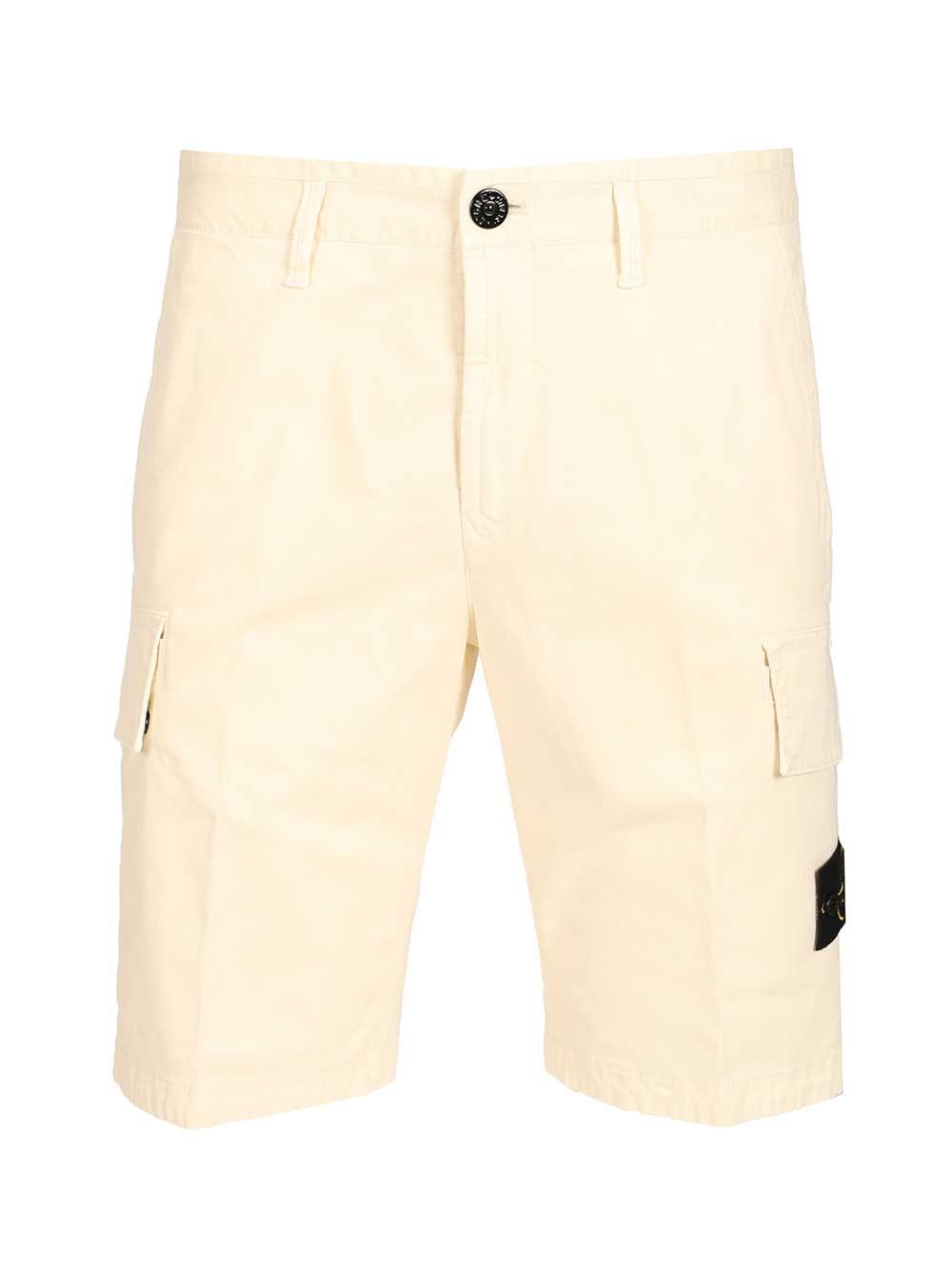 SHORTS ORGANIC COTTON STRETCH BROKEN TWILL, GARMENT DYED 'OLD' EFFECT L100018S0004V0193 (STONE ISLAND / ショートパンツ ) | STONE ISLAND (ストーンアイランド)