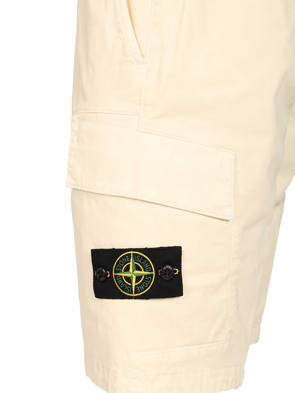 SHORTS ORGANIC COTTON STRETCH BROKEN TWILL, GARMENT DYED 'OLD' EFFECT L100018S0004V0193 (STONE ISLAND / ショートパンツ ) | STONE ISLAND (ストーンアイランド)(3)