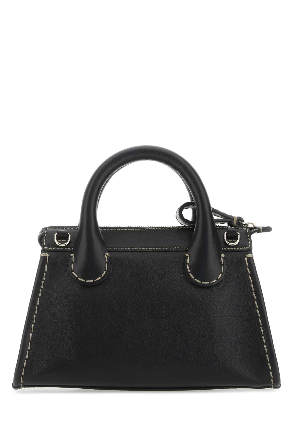 Black leather mini Edith handbag CHC22AS451I30001 (Chloé / ハンドバッグ・ショルダーバッグ ) | Chloé (クロエ)(2)