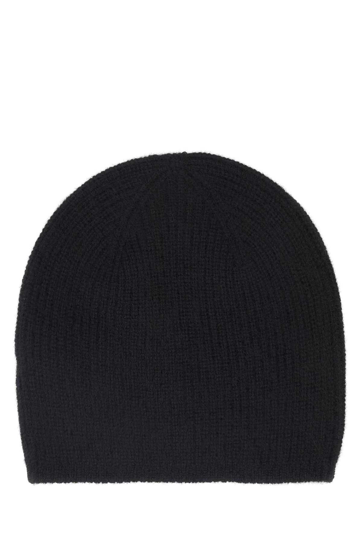 Black cashmere Flyn beanie hat FLYNBLACK (LOULOU STUDIO / 帽子 ) | LOULOU STUDIO (ルルスタジオ)(1)