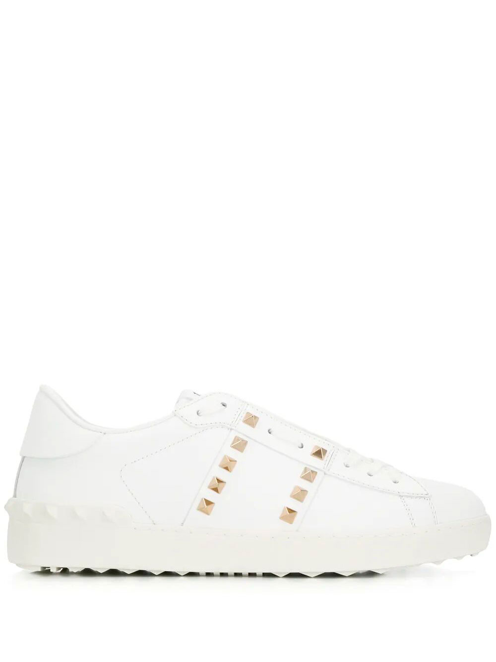 ROCKSTUD UNTITLED LEATHER SNEAKERS WITH PLATINUM-FINISH STUDS YS0931BHS0BO (Valentino Garavani / スニーカー ) | Valentino Garavani (ヴァレンティノ)