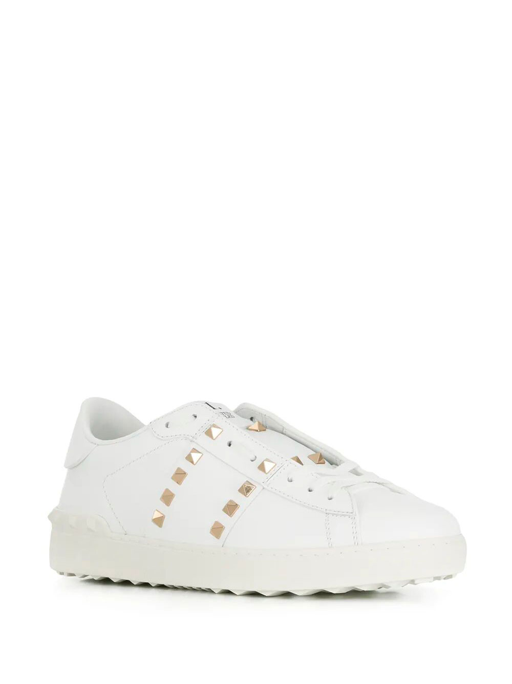 ROCKSTUD UNTITLED LEATHER SNEAKERS WITH PLATINUM-FINISH STUDS YS0931BHS0BO (Valentino Garavani / スニーカー ) | Valentino Garavani (ヴァレンティノ)(1)