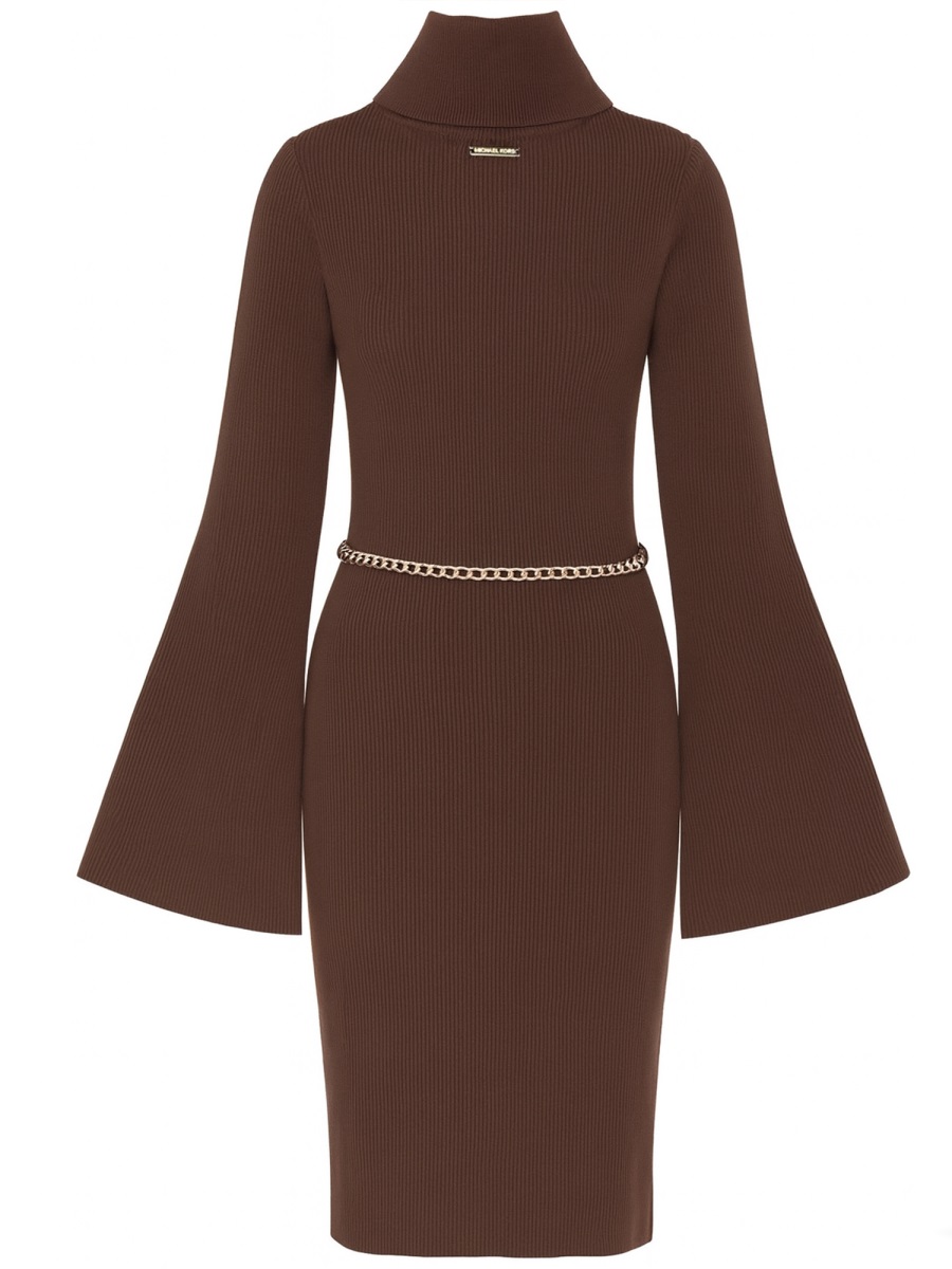 KNITTED MINI DRESS MF583C633D201CHOCOLATE (MICHAEL MICHAEL KORS / ワンピース・ドレス・オールインワン ) | MICHAEL MICHAEL KORS (マイケル・マイケル・コース)(2)