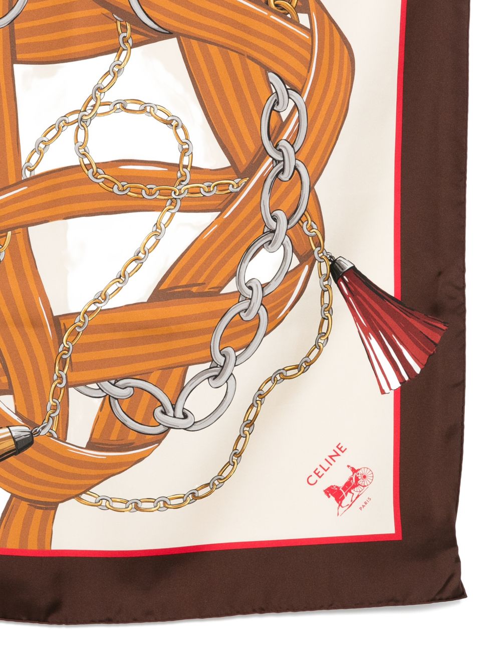 CELINE CAPSULE Scarfs Brown 2AW902R51GGT7 (CELINE / スカーフ・マフラー ) | CELINE (セリーヌ)(2)