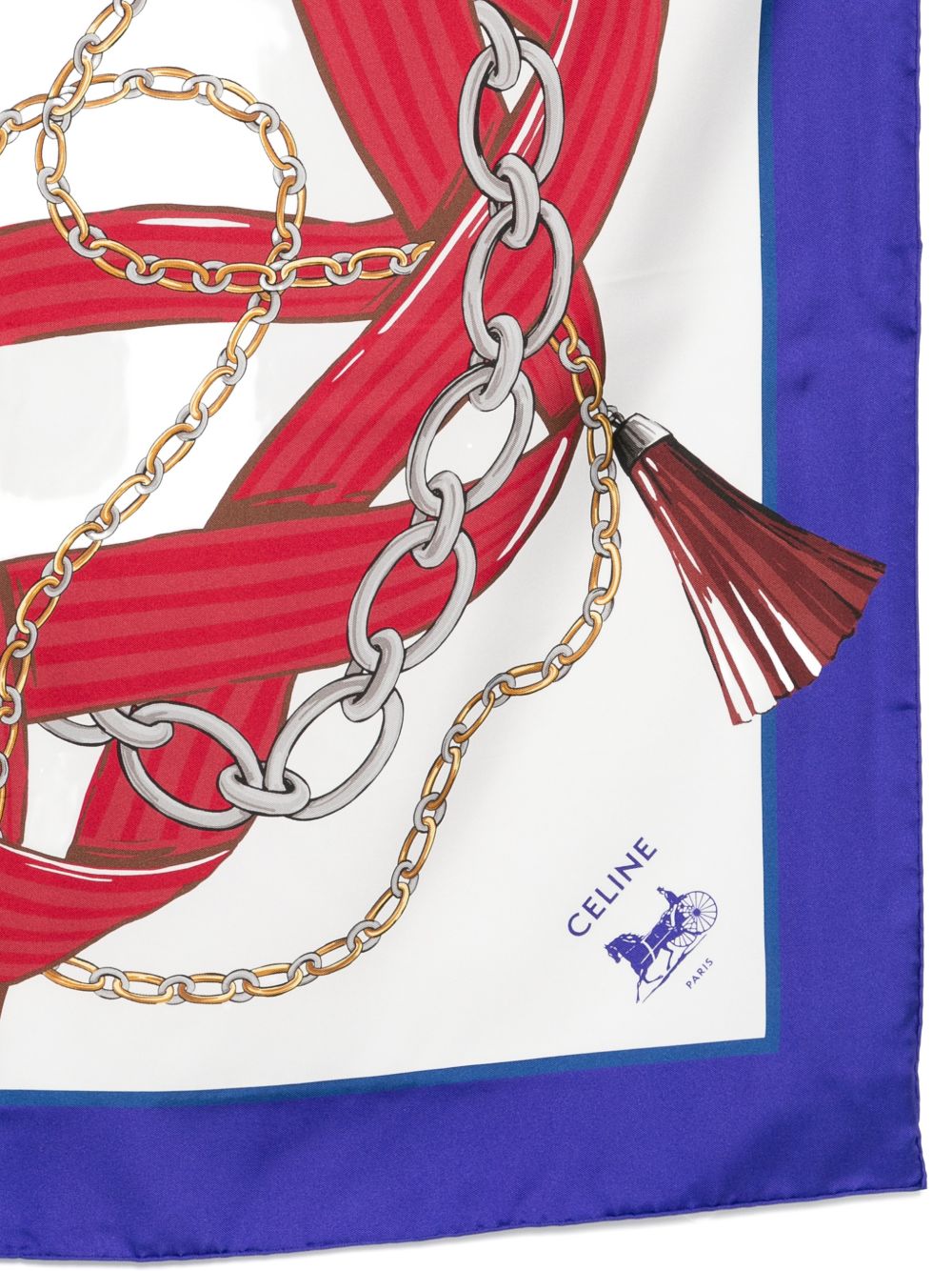 CELINE CAPSULE Scarfs Blue 2AW902R51GGT4 (CELINE / スカーフ・マフラー ) | CELINE (セリーヌ)(2)