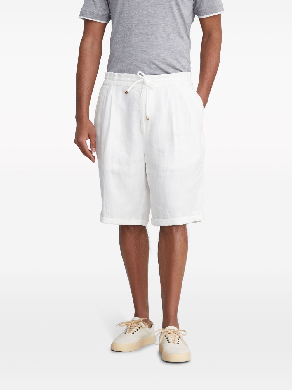 Brunello Cucinelli Shorts White M243DU0020C2200 (Brunello Cucinelli / ショートパンツ ) | Brunello Cucinelli (ブルネロ・クチネリ)(2)