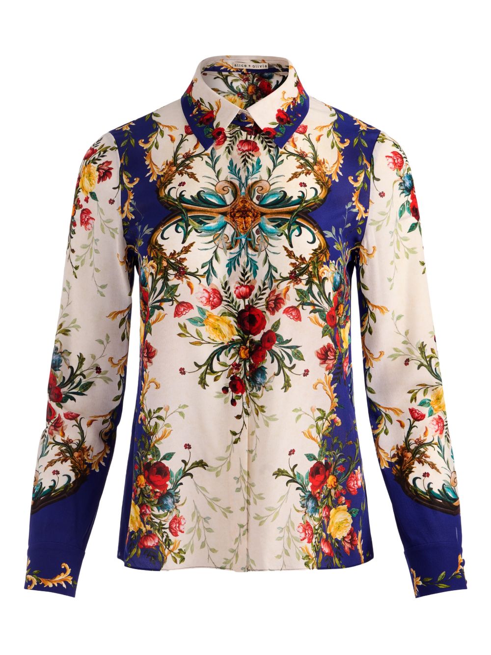 Alice + Olivia Shirts Blue CC511P88034D439 (alice + olivia / シャツ・ブラウス ) | alice + olivia (アリス アンド オリビア)