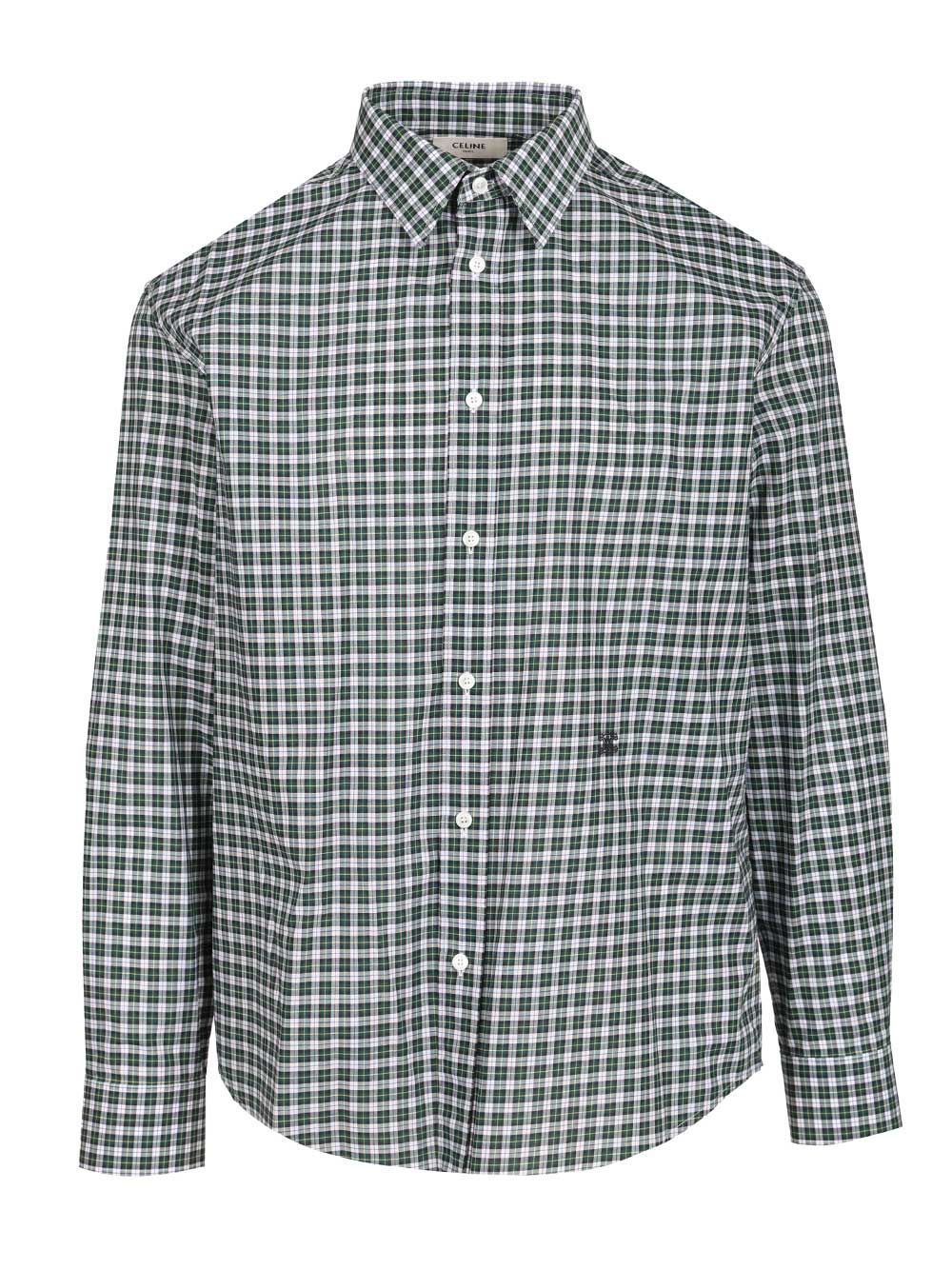 RELAXED SHIRT TARTAN COTTON RC0AZ1393GDL5 (CELINE / シャツ・ブラウス ) | CELINE (セリーヌ)