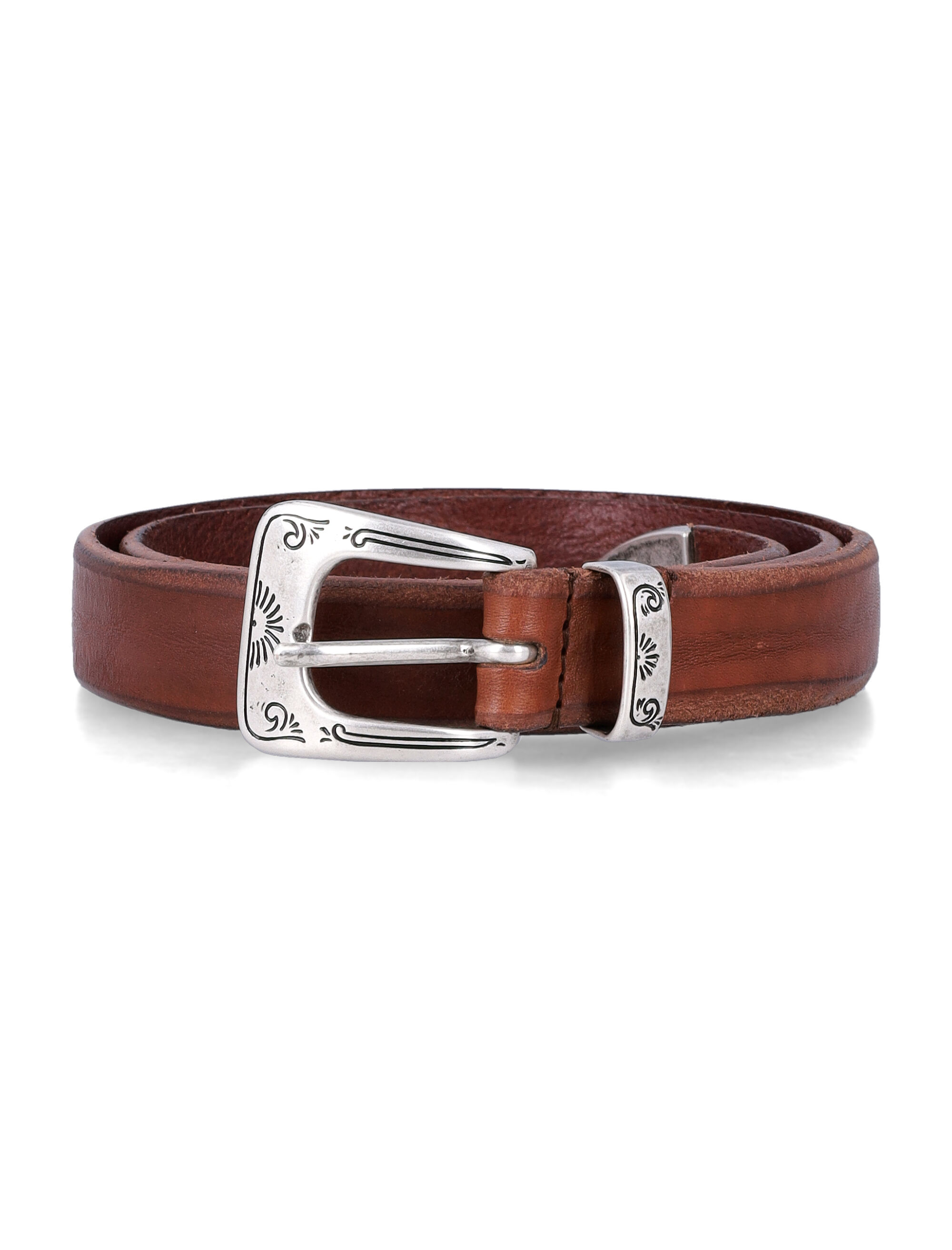 MANCINI 1979 Belts Brown 8506NORVEGIABRUCIATO (MANCINI 1979 / ベルト・サスペンダー ) | MANCINI 1979 (マンチーニ1979)