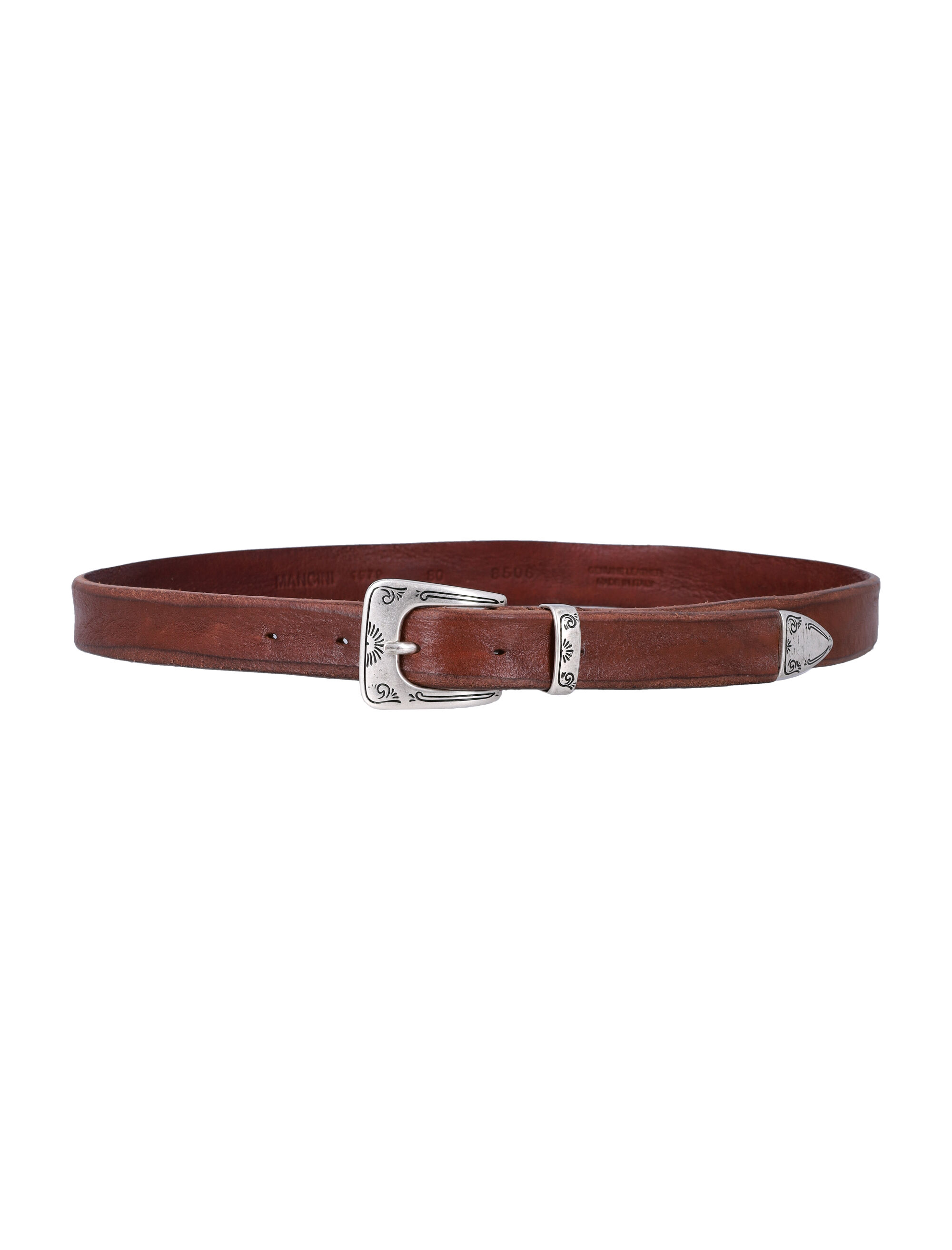 MANCINI 1979 Belts Brown 8506NORVEGIABRUCIATO (MANCINI 1979 / ベルト・サスペンダー ) | MANCINI 1979 (マンチーニ1979)(1)