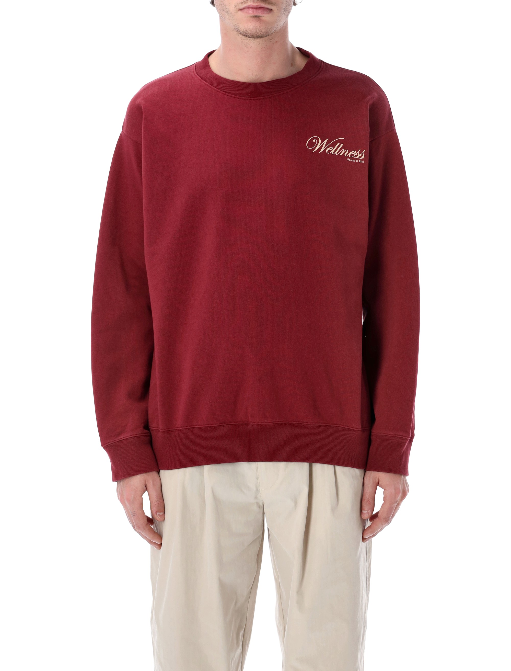SPORTY & RICH Clothing.... ST07162083RE10MERLOT (Sporty & Rich / スウェット・フーディー ) | Sporty & Rich (スポーティアンドリッチ)