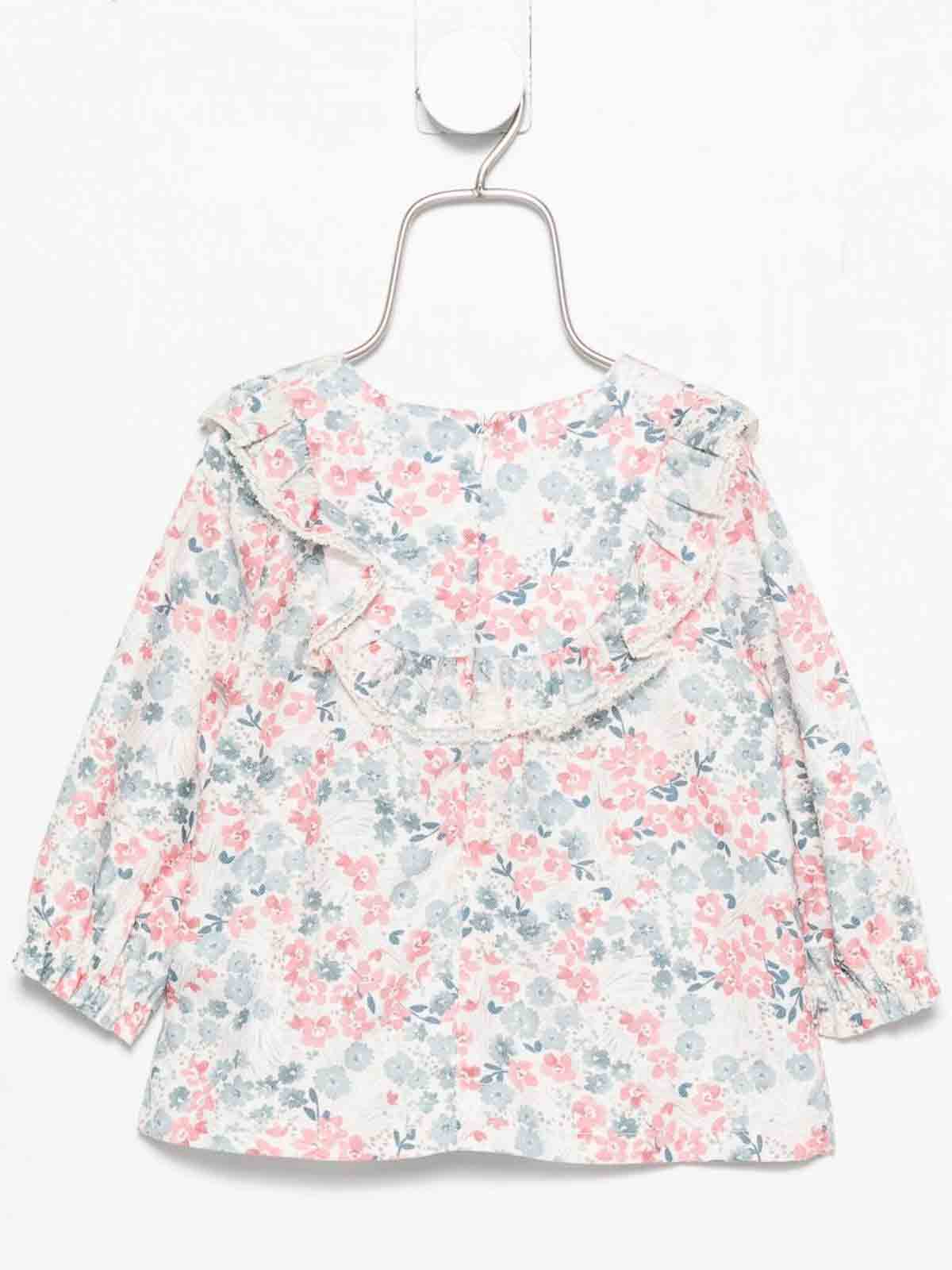 Floral Shirt TZ120413524H (Tartine et Chocolat / シャツ・ブラウス ) | Tartine et Chocolat (タルティーヌ エ ショコラ)(1)