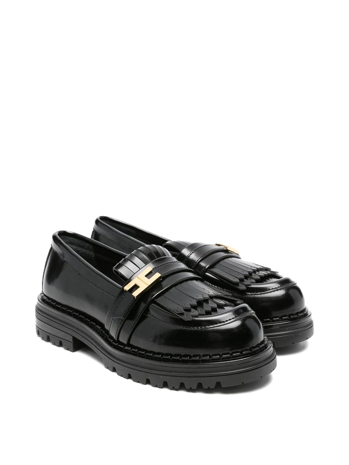 Moccasins With Logo F4A4E03981259930 (Elisabetta Franchi / ローファー ) | Elisabetta Franchi (エリザベッタ フランキ)