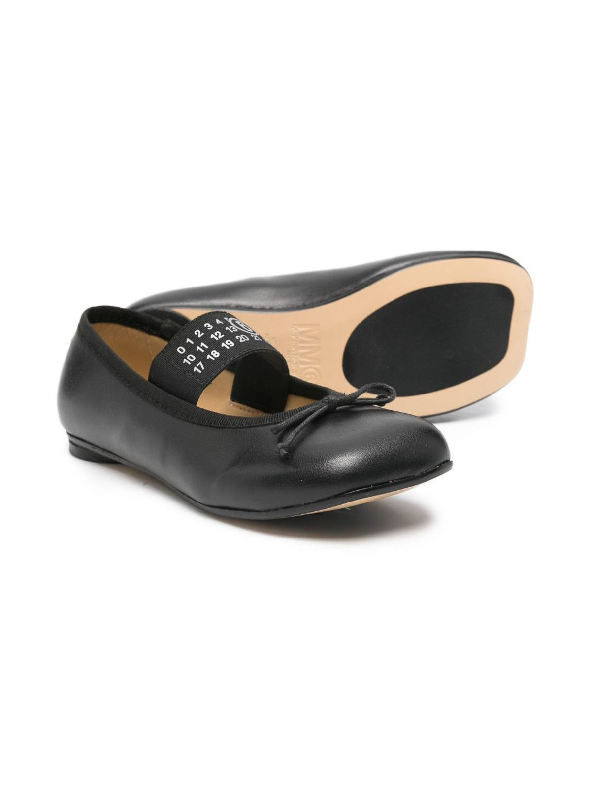 Ballet flats with logo 809723 (MM6 Maison Margiela / フラットシューズ ) | MM6 Maison Margiela (エムエムシックス)(1)