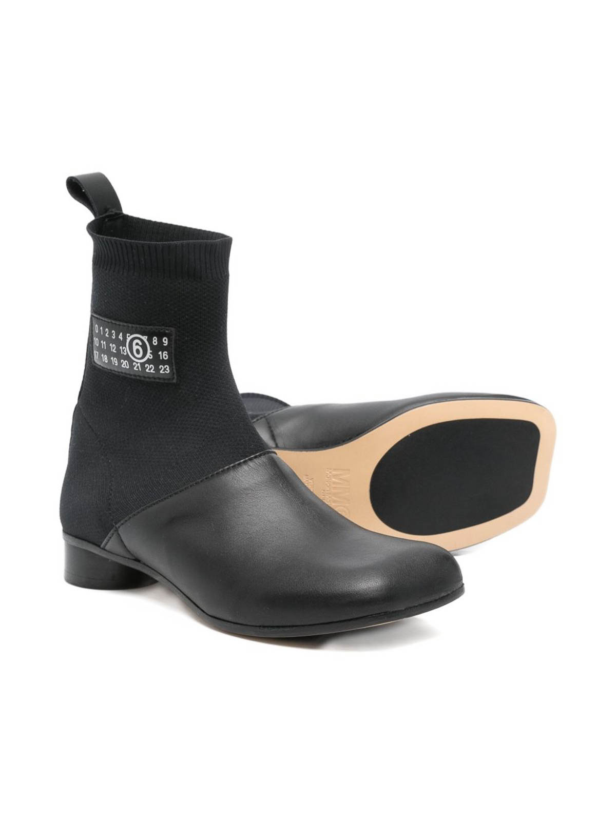 Leather Ankle Boots 809801 (MM6 Maison Margiela / ブーツ ) | MM6 Maison Margiela (エムエムシックス)(1)