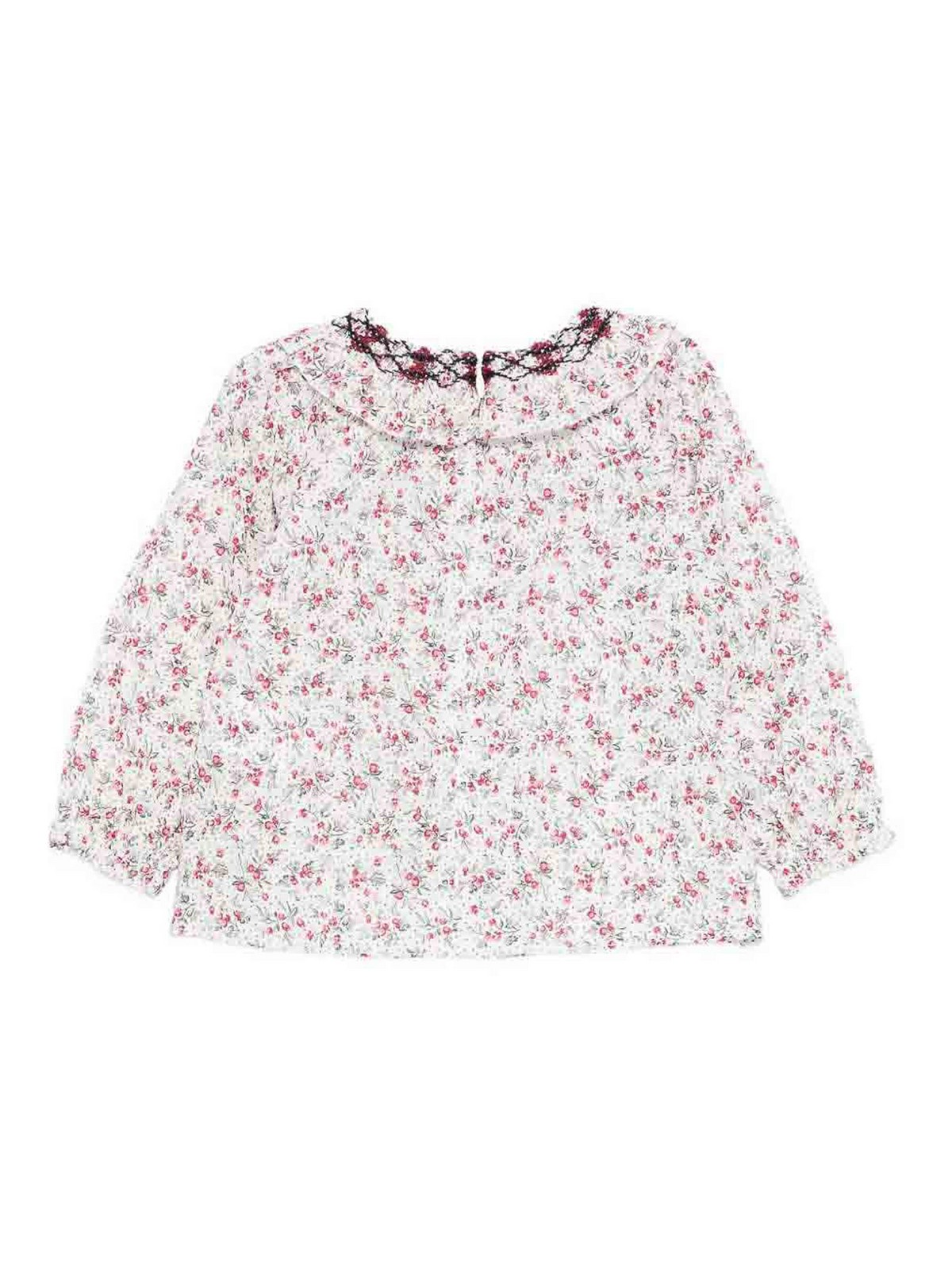 Shirt With Print CB1209113NACRE (Tartine et Chocolat / シャツ・ブラウス ) | Tartine et Chocolat (タルティーヌ エ ショコラ)