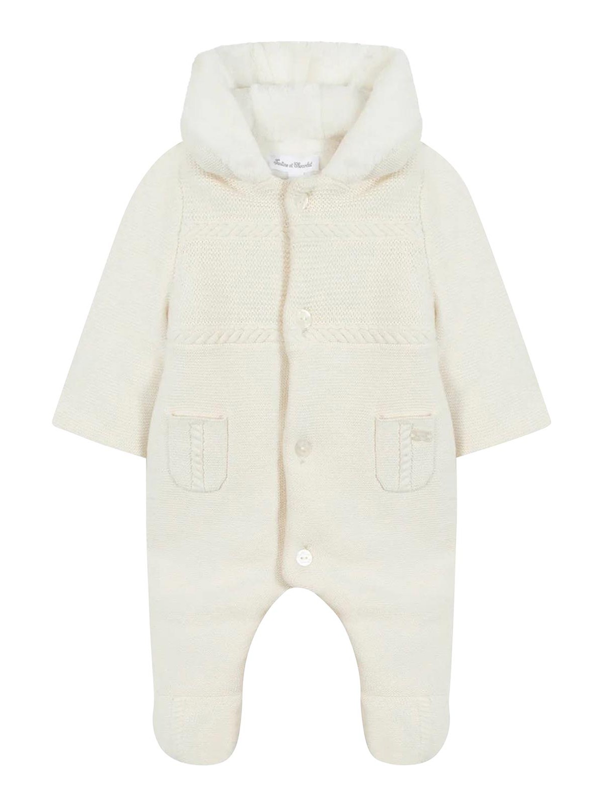 Eskimo With Fur CB4600013NACRE (Tartine et Chocolat / ワンピース・ドレス・オールインワン ) | Tartine et Chocolat (タルティーヌ エ ショコラ)