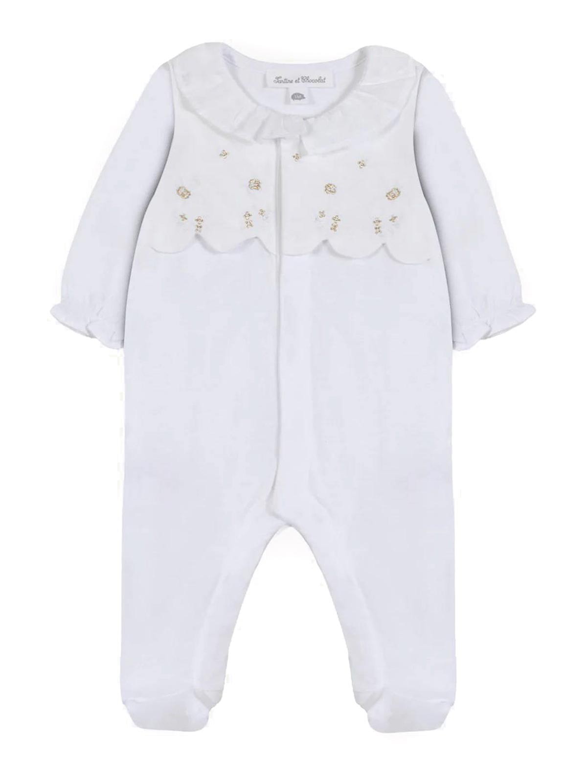 Onesie With Embroidery CB5414001 (Tartine et Chocolat / ワンピース・ドレス・オールインワン ) | Tartine et Chocolat (タルティーヌ エ ショコラ)