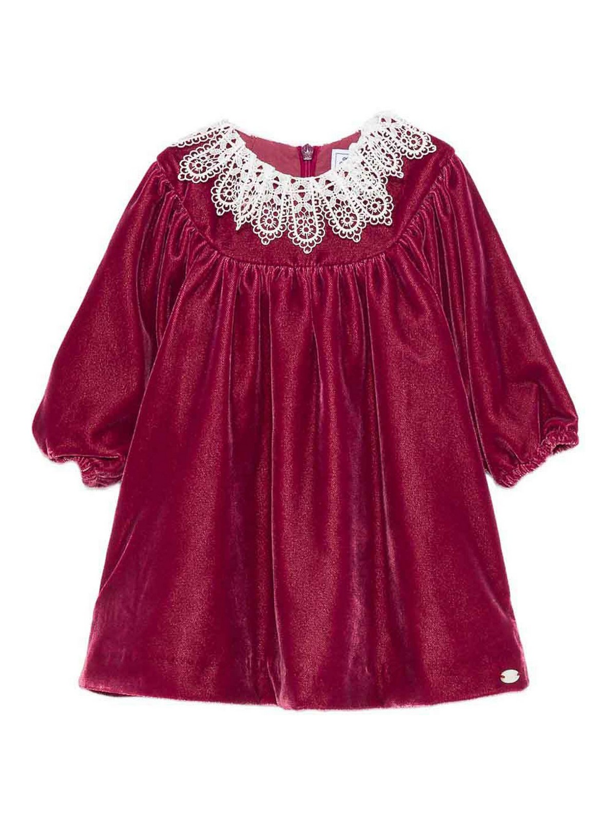 Velvet Dress CB3005139RHODODENDRON (Tartine et Chocolat / ワンピース・ドレス・オールインワン ) | Tartine et Chocolat (タルティーヌ エ ショコラ)