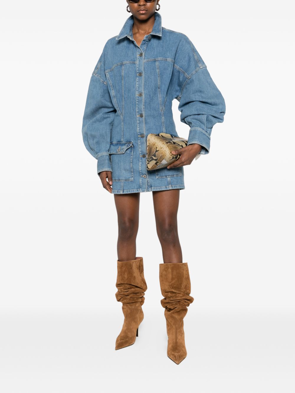 The Attico Dresses Blue 260WCA00482DDS001AA024 (THE ATTICO / ワンピース・ドレス・オールインワン ) | THE ATTICO (ジ・アティコ)(3)