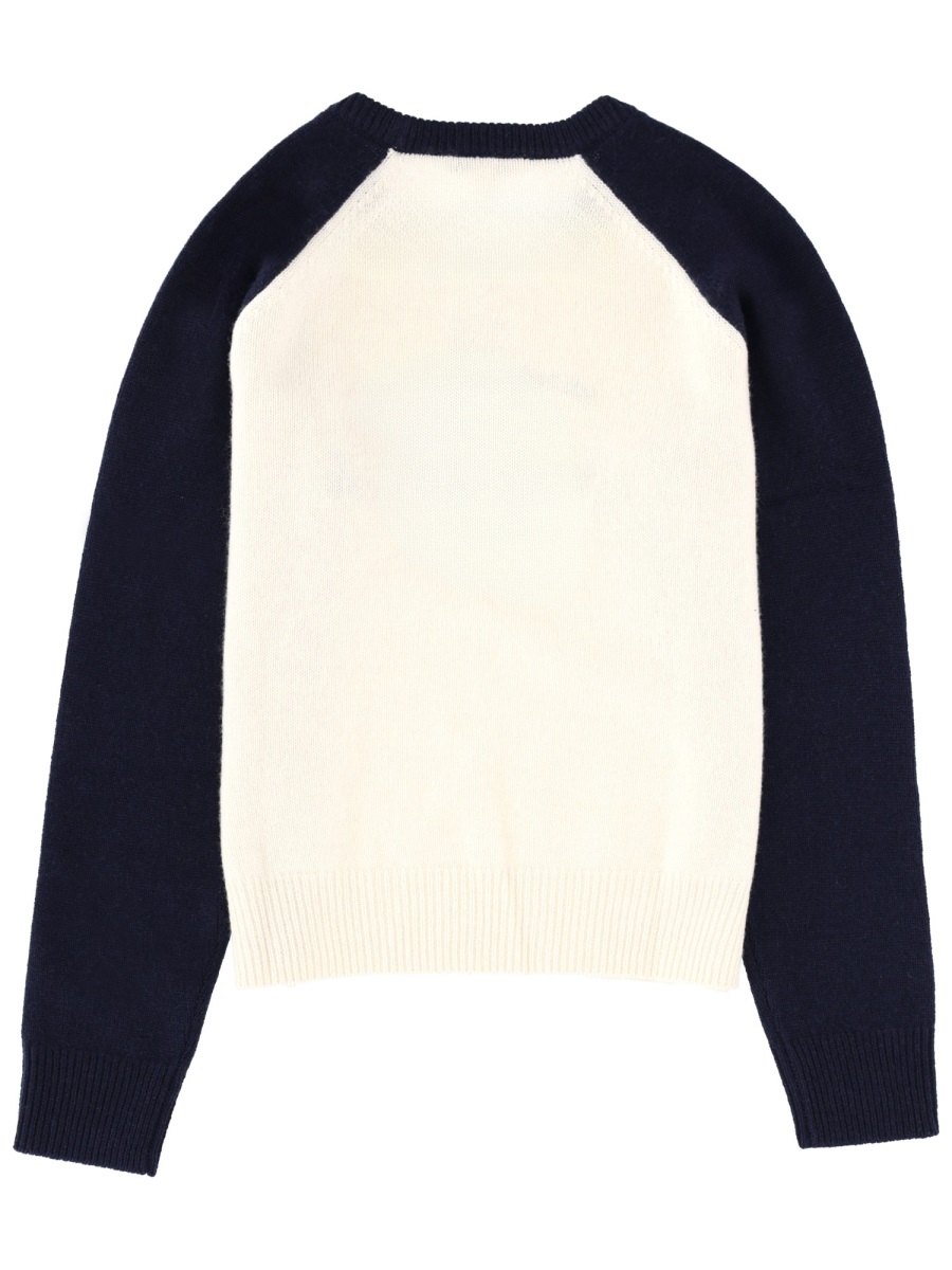 JERSEY WITH LOGO WS07561412WH63ECRUDARKNAVY (Sporty & Rich / ニット・セーター・カーディガン ) | Sporty & Rich (スポーティアンドリッチ)(1)