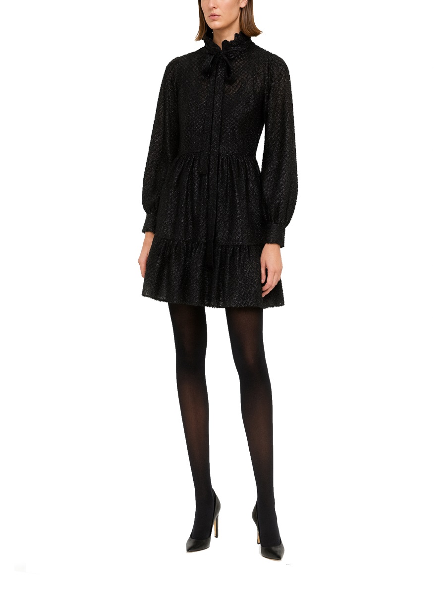 SEMI-TRANSPARENT MINI DRESS MF5838YJTN001BLACK (MICHAEL MICHAEL KORS / ワンピース・ドレス・オールインワン ) | MICHAEL MICHAEL KORS (マイケル・マイケル・コース)(1)