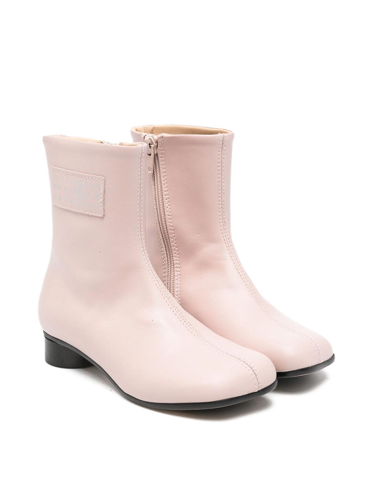 Ankle Boots With Logo 809791 (MM6 Maison Margiela / ブーツ ) | MM6 Maison Margiela (エムエムシックス)