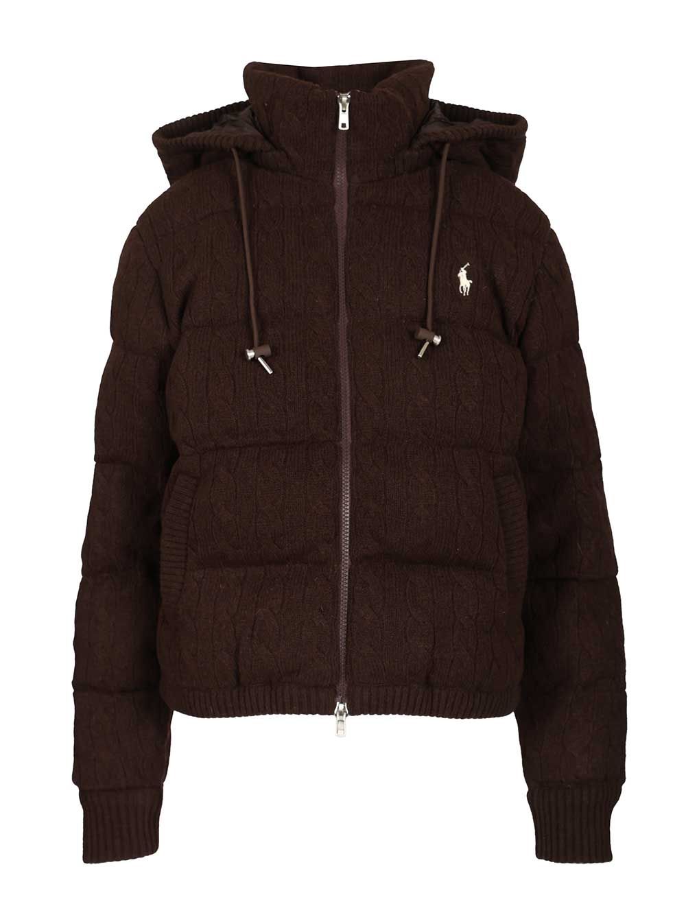 CABLE-KNIT WOOL-CASHMERE QUILTED JACKET 211A92614004 (Polo Ralph Lauren / ダウンジャケット・コート ) | Polo Ralph Lauren (ポロ ラルフ ローレン)