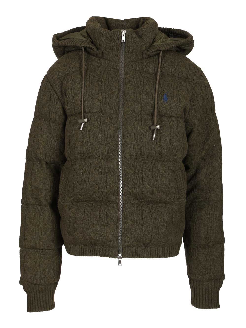CABLE-KNIT WOOL-CASHMERE QUILTED JACKET 211A92614003 (Polo Ralph Lauren / ダウンジャケット・コート ) | Polo Ralph Lauren (ポロ ラルフ ローレン)