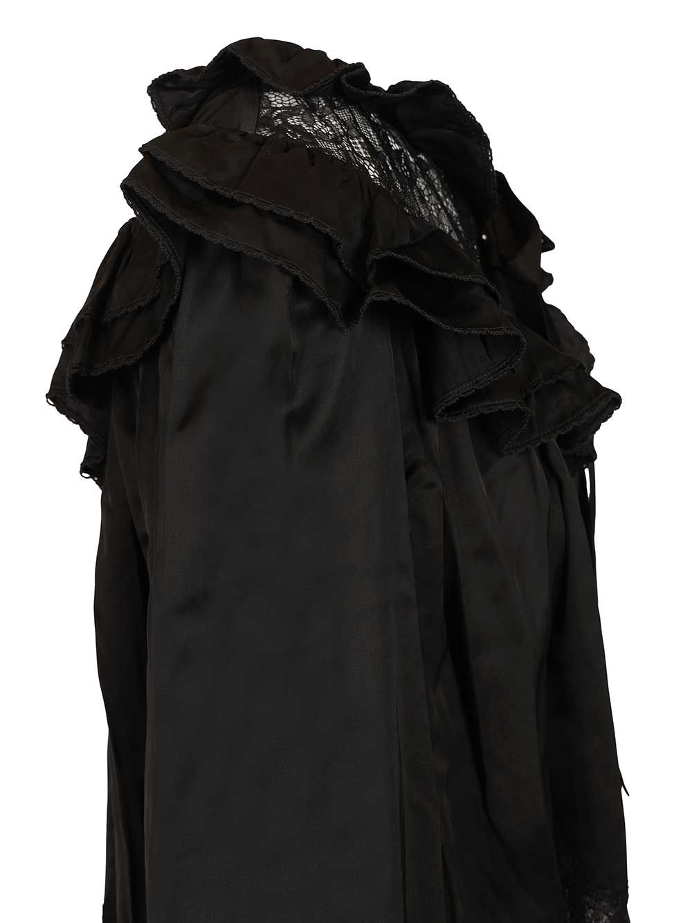 BLACK VISCOSE LACE BLOUSE RS26192TBBLACK (self-portrait / シャツ・ブラウス ) | self-portrait (セルフ・ポートレイト)(3)