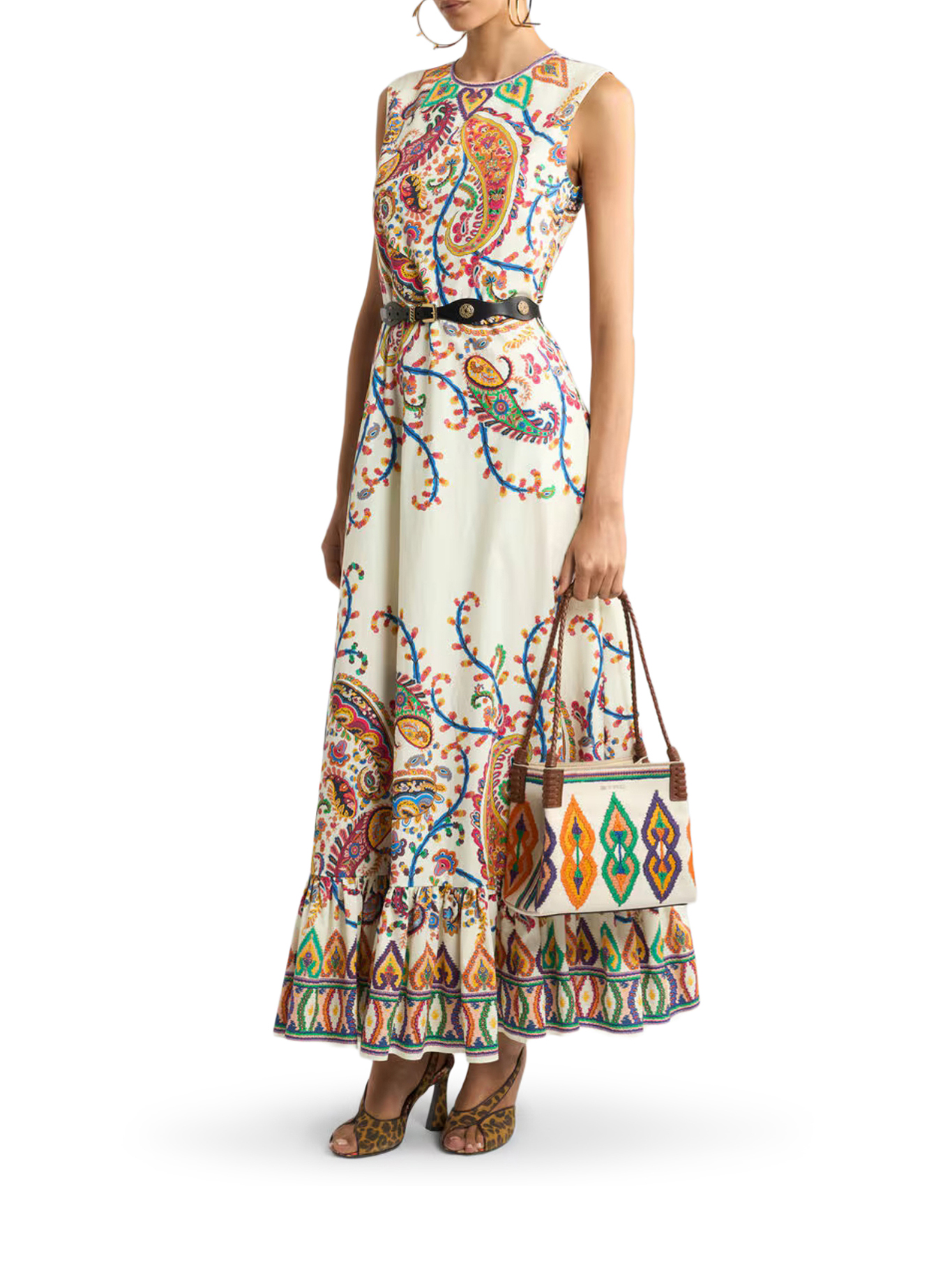 LONG COTTON DRESS WITH FLORAL PAISLEY PRINT WRHA055699SP5I3X0800X0800 (ETRO / ワンピース・ドレス・オールインワン ) | ETRO (エトロ)(1)