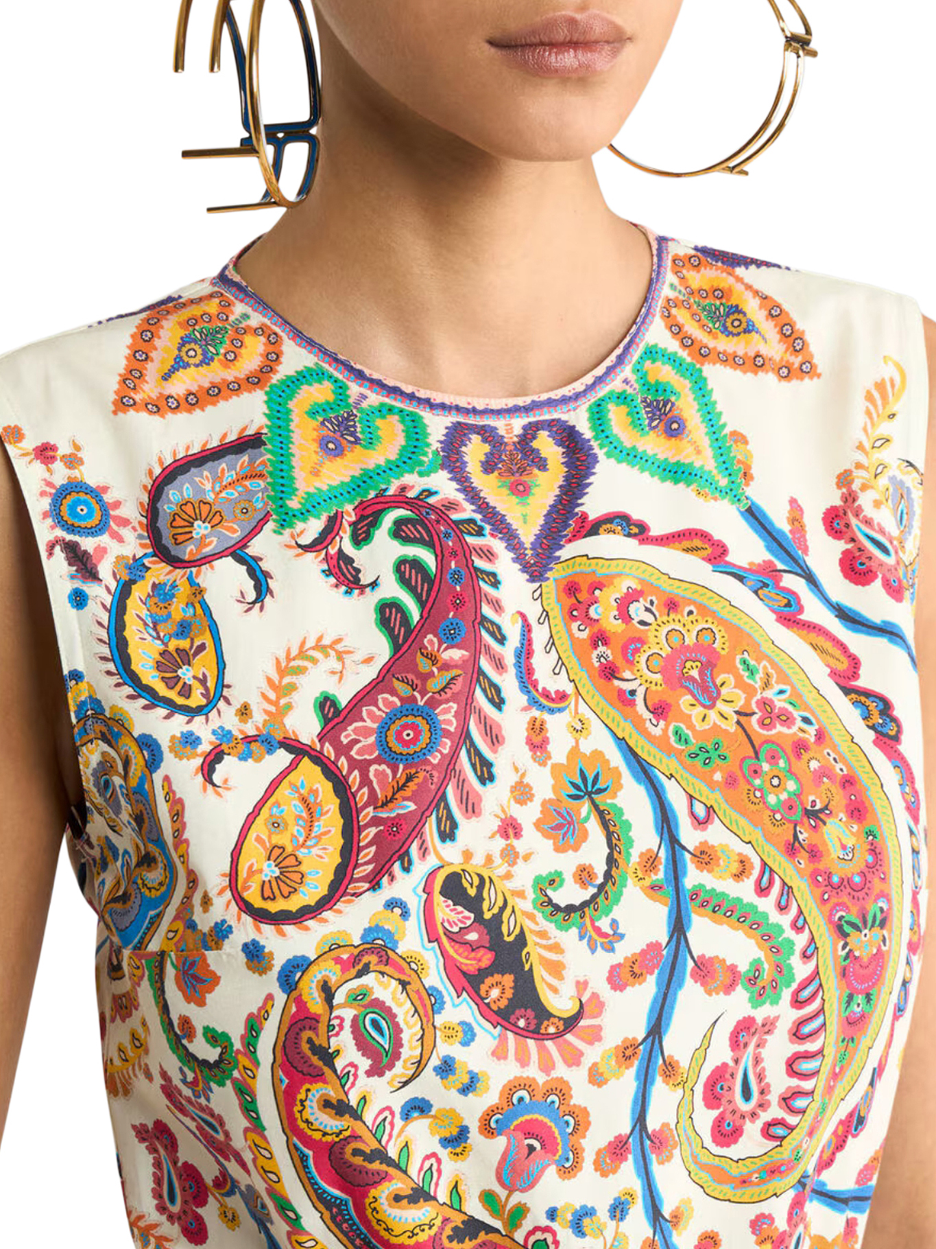 LONG COTTON DRESS WITH FLORAL PAISLEY PRINT WRHA055699SP5I3X0800X0800 (ETRO / ワンピース・ドレス・オールインワン ) | ETRO (エトロ)(3)