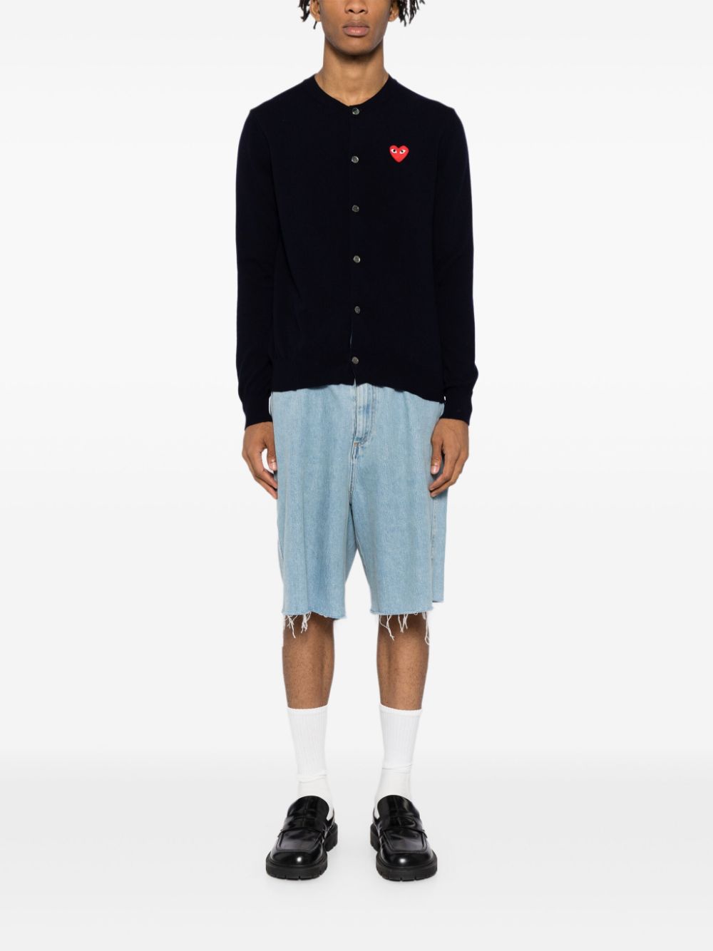 Comme des Garcons Sweaters Blue AXN0072 (Comme Des Garçons / ニット・セーター・カーディガン ) | Comme Des Garçons (コムデギャルソン)(1)