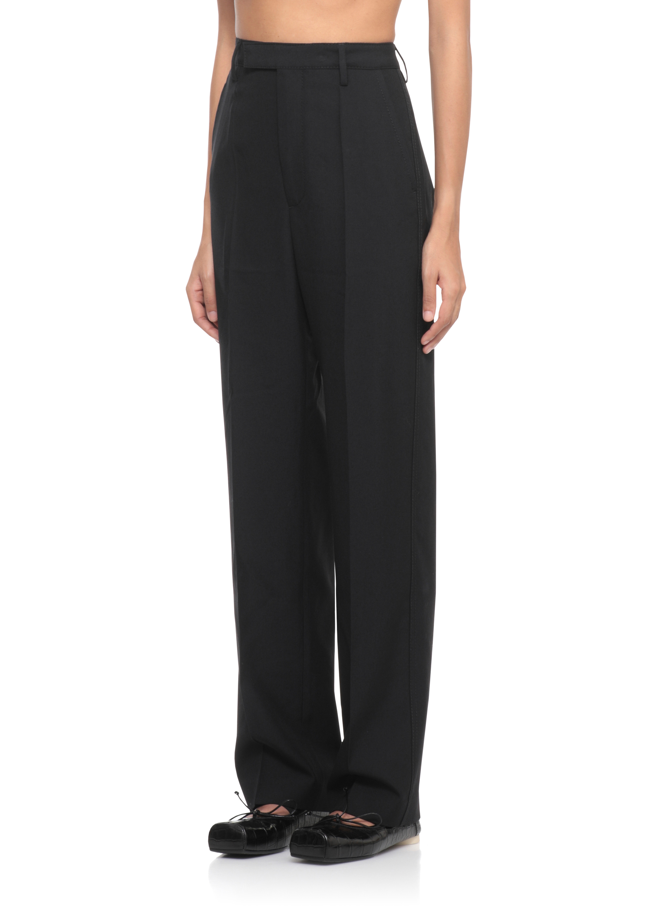 MM6 Maison Margiela Trousers Black S62KB0244M35653900 (MM6 Maison Margiela / パンツ ) | MM6 Maison Margiela (エムエムシックス)(1)