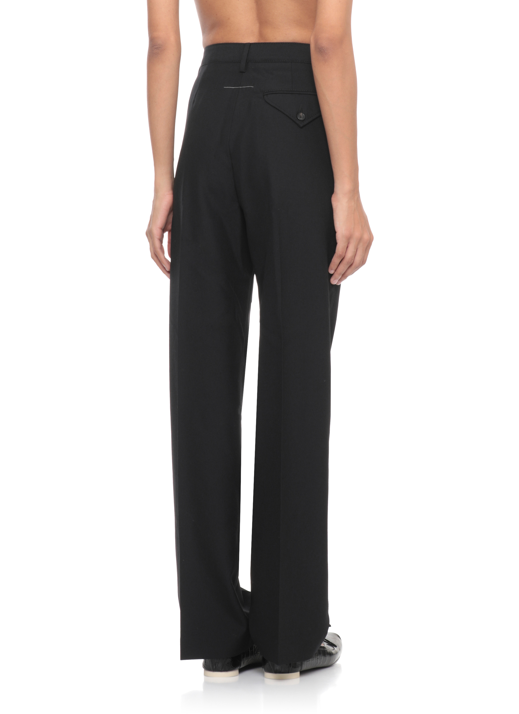 MM6 Maison Margiela Trousers Black S62KB0244M35653900 (MM6 Maison Margiela / パンツ ) | MM6 Maison Margiela (エムエムシックス)(2)