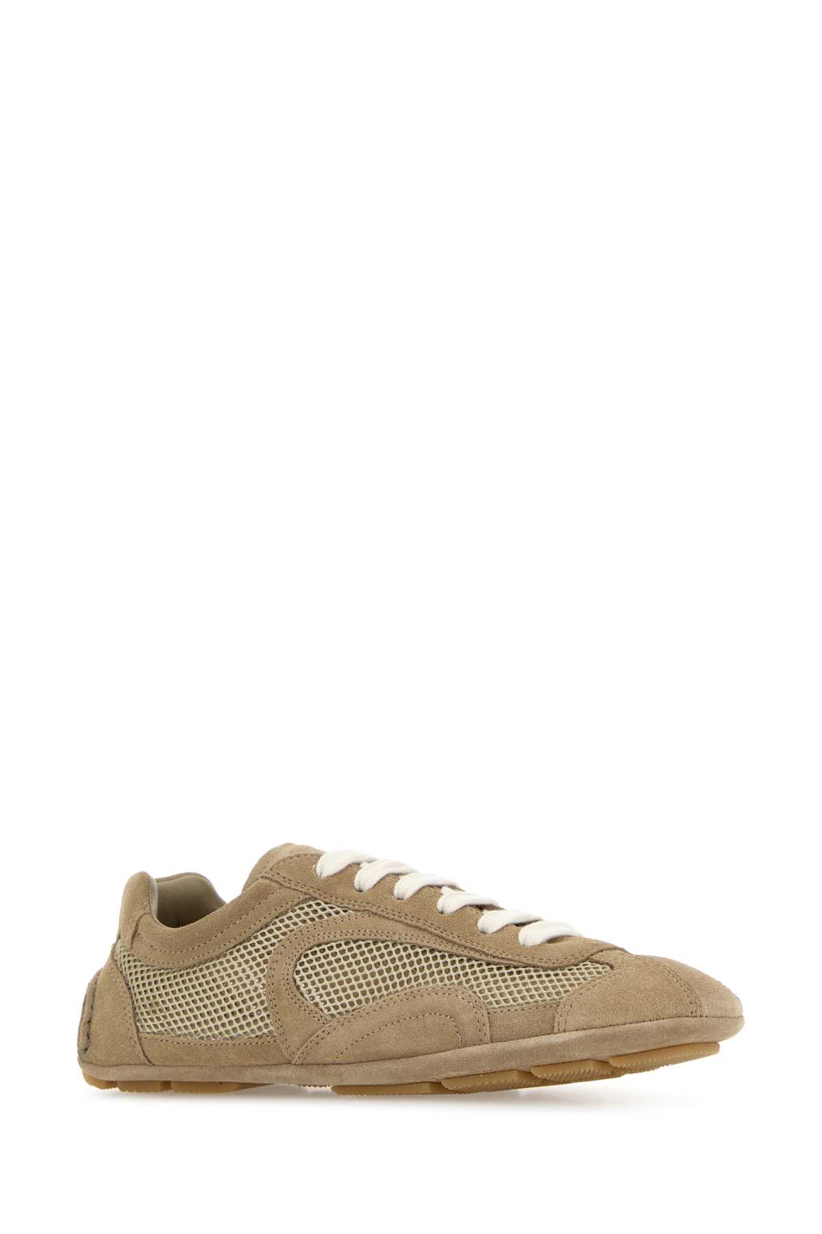 Beige suede and mesh Montecarlo sneakers 1E247OFD0103D8CF0F24 (Prada / スニーカー ) | Prada (プラダ)(1)