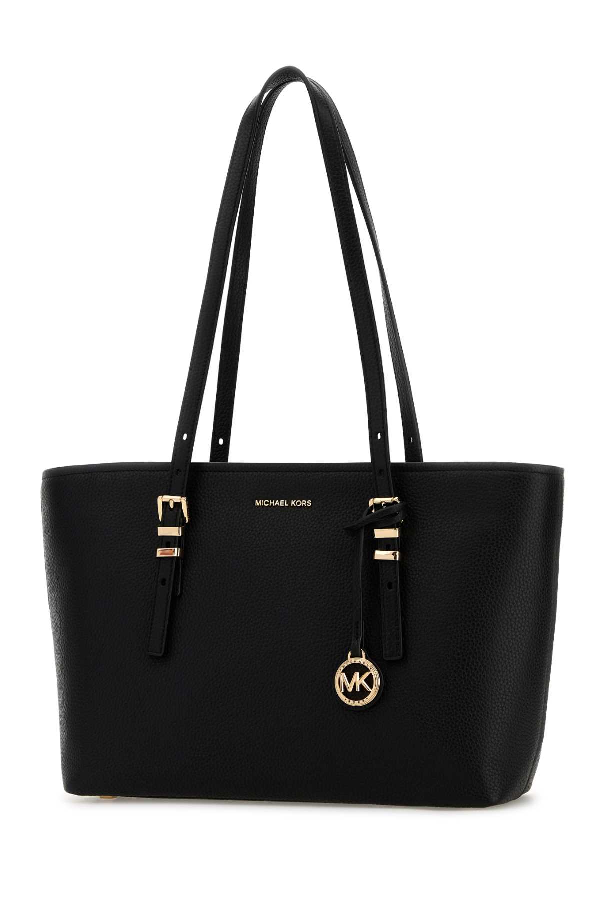 Black leather Quinn shopping bag 30T5GQNT2LBLACK (MICHAEL MICHAEL KORS / トートバッグ ) | MICHAEL MICHAEL KORS (マイケル・マイケル・コース)(1)