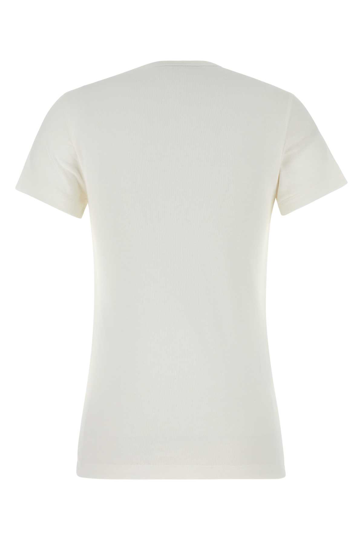 White cotton t-shirt 3573BSOOO18ZEF0009 (Prada / Tシャツ・カットソー ) | Prada (プラダ)(1)