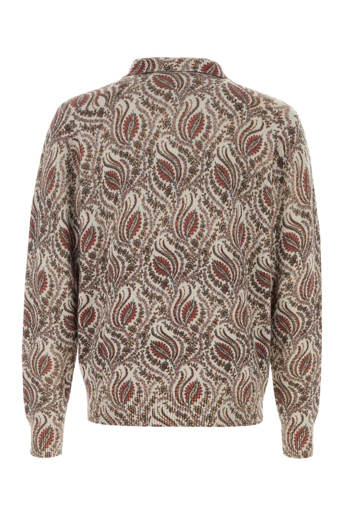 Embroidered wool polo shirt MRKN0009AQ411S9830 (ETRO / ニット・セーター・カーディガン ) | ETRO (エトロ)(1)