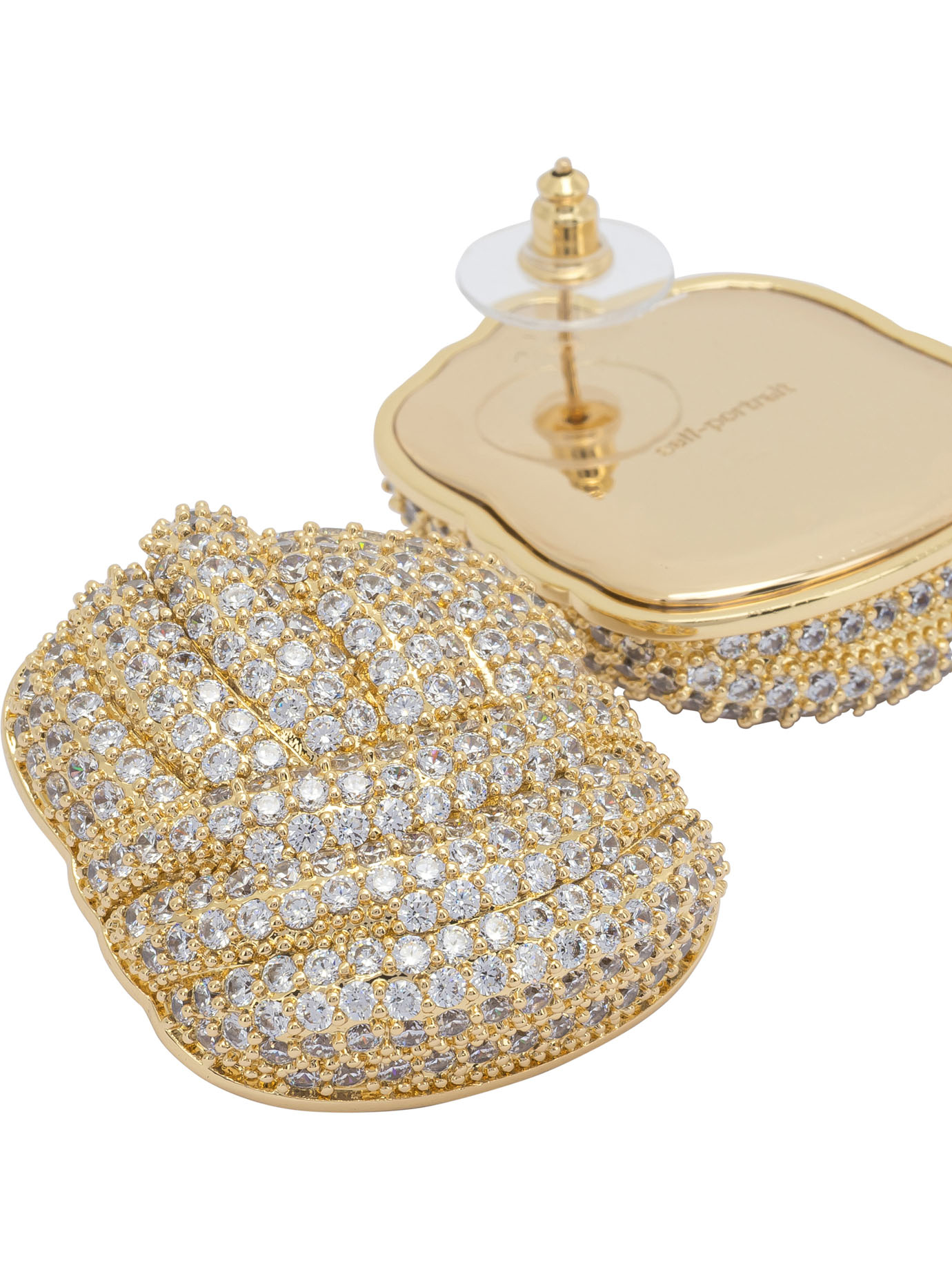 Crystal knot earrings RS26620EAGDGOLD (self-portrait / ピアス・イヤリング ) | self-portrait (セルフ・ポートレイト)(1)