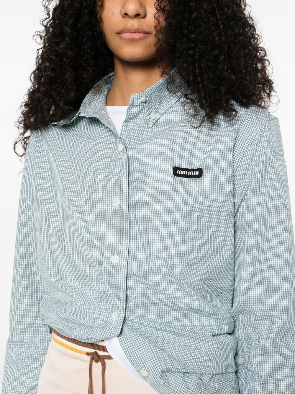 CHECK PATTERN POPLIN SHIRT MK1842SOOO1805F077U (MIU MIU / シャツ・ブラウス ) | MIU MIU (ミュウミュウ)(2)