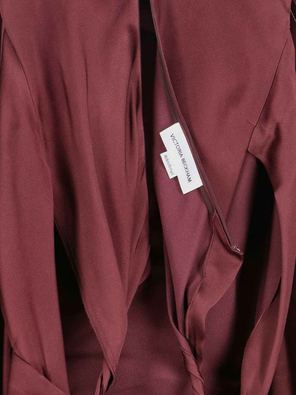 Midi dress 1226WDR006029ACINNABARRED (VICTORIA BECKHAM / ワンピース・ドレス・オールインワン ) | VICTORIA BECKHAM (ヴィクトリア ベッカム)(3)