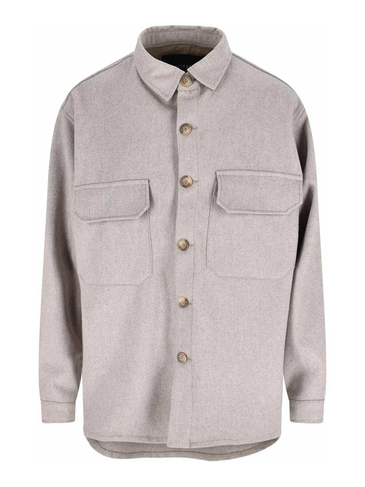 Wool Blend Shirt 25WSU203020 (WHITE SAND / シャツ・ブラウス ) | WHITE SAND (ホワイトサンド)