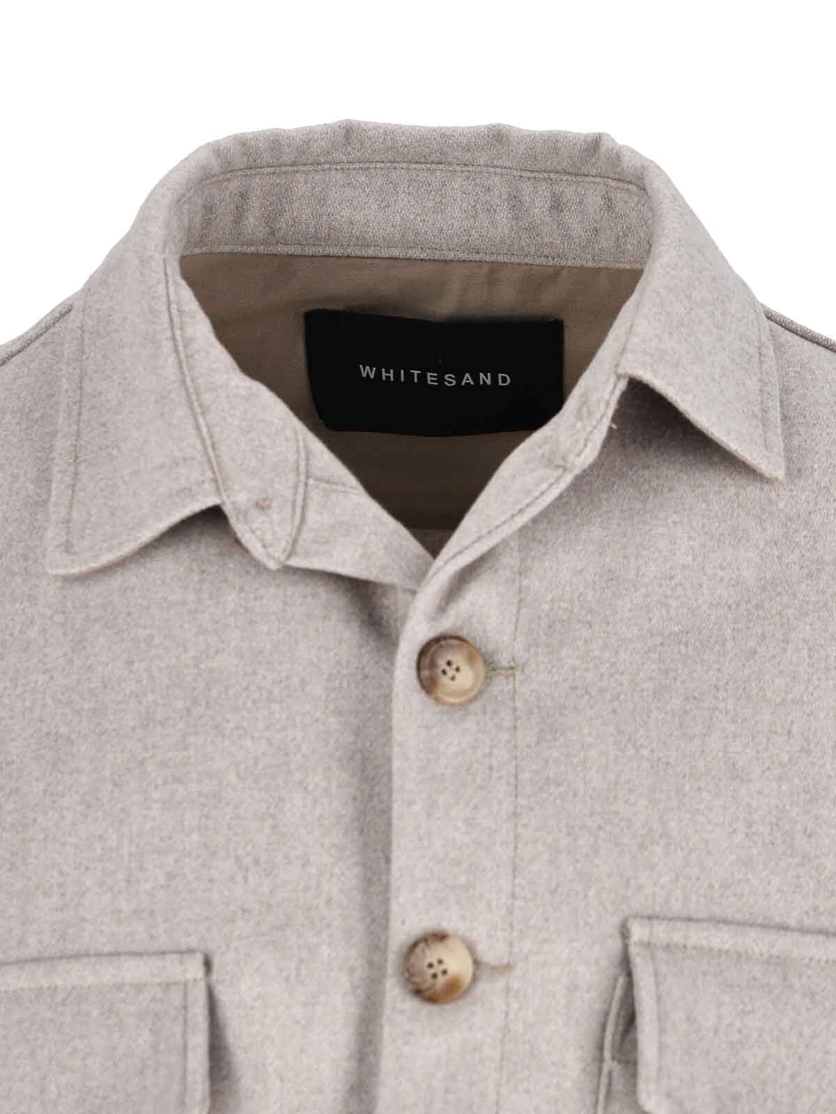 Wool Blend Shirt 25WSU203020 (WHITE SAND / シャツ・ブラウス ) | WHITE SAND (ホワイトサンド)(2)