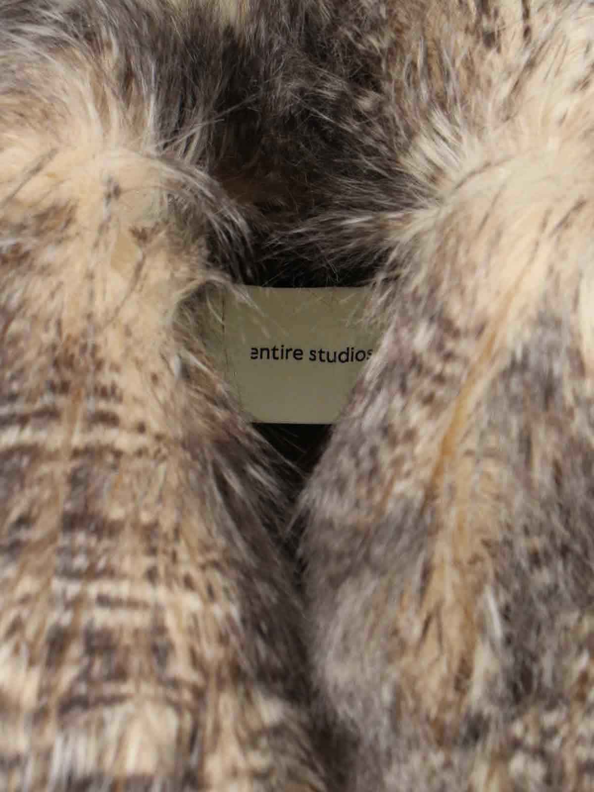 Single-breasted faux fur coat ESWW251050NA (entire studios / レザー&ファージャケット・コート ) | entire studios (エンタイア スタジオ)(4)