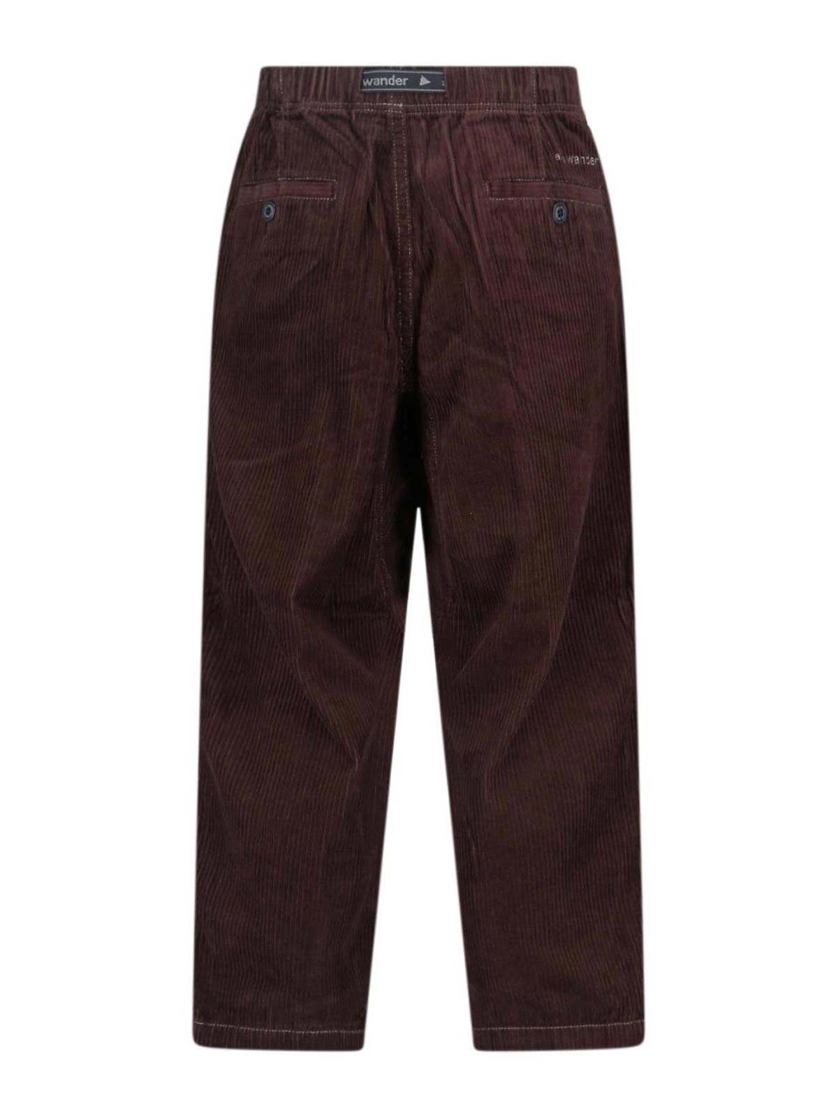 Corduroy trousers with belt 5745282102052 (and wander / パンツ ) | and wander (アンドワンダー)(1)