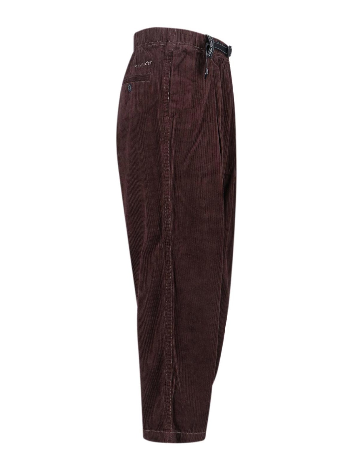 Corduroy trousers with belt 5745282102052 (and wander / パンツ ) | and wander (アンドワンダー)(2)