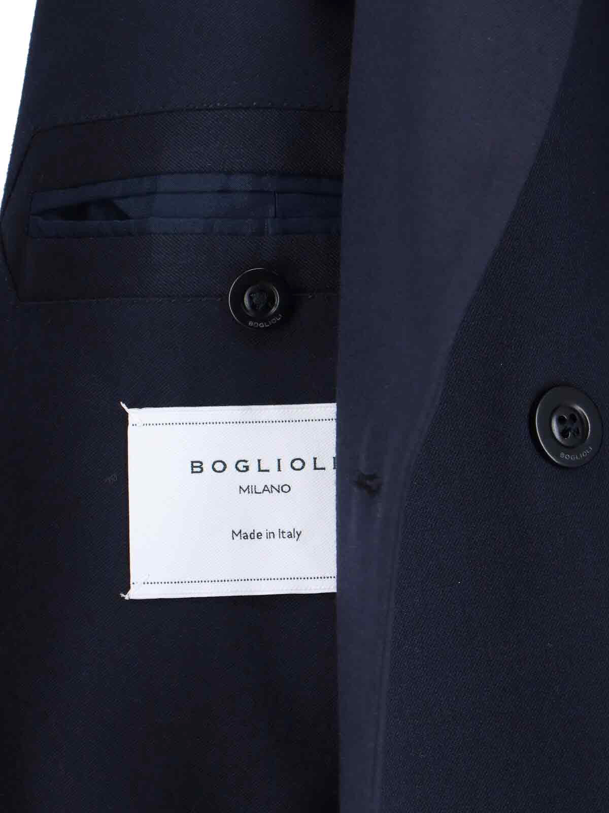 Double-breasted suit in virgin wool blend J42H2AFB51090790 (BOGLIOLI / スーツ ) | BOGLIOLI (ボリオリ)(3)