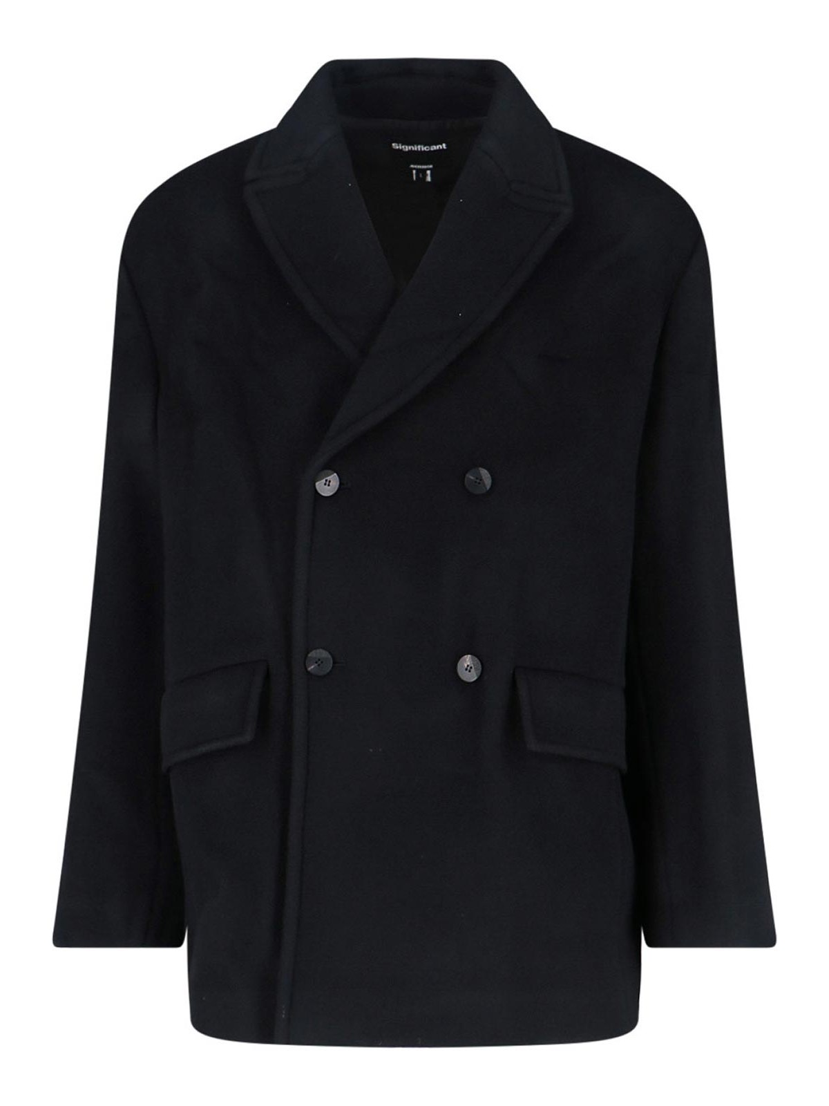 Short Double-Breasted Coat BO42FYCT0102BKNOIR (ADER ERROR / コート ) | ADER ERROR (アーダーエラー)
